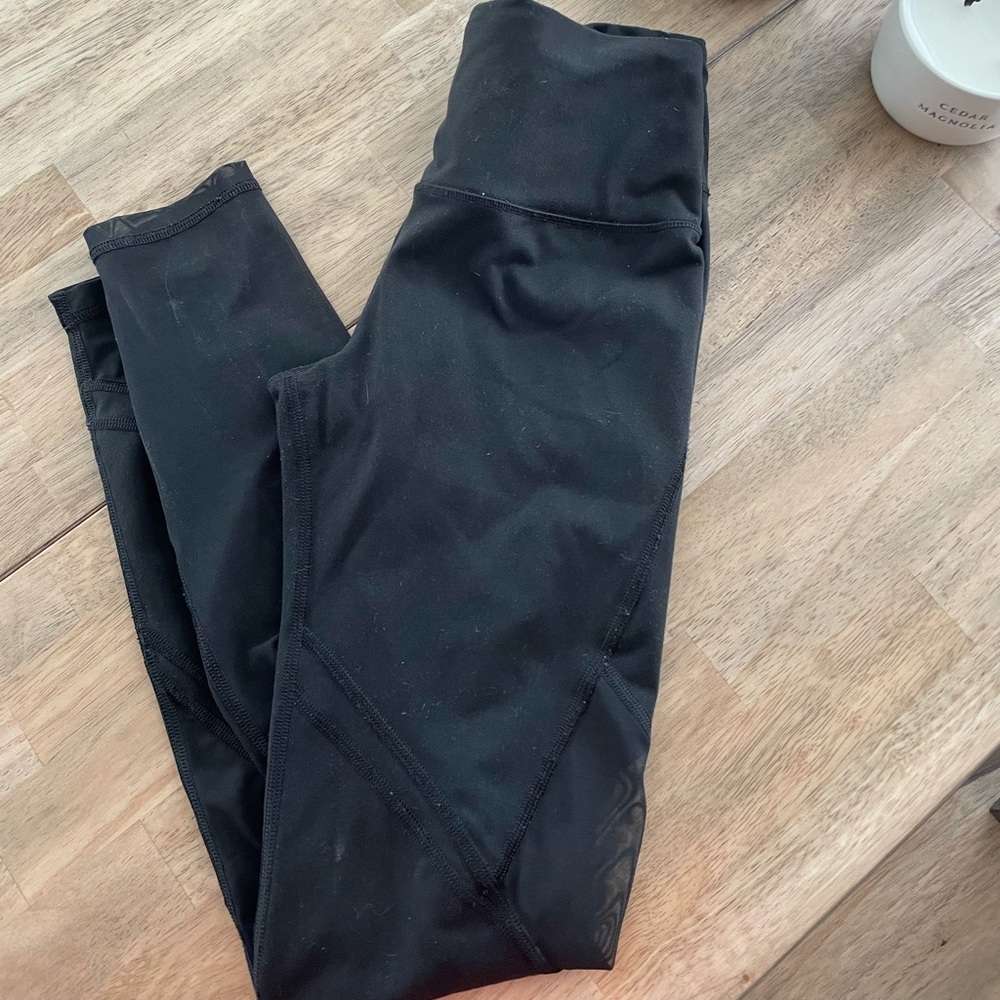 VS Black Mesh Leggings extra small